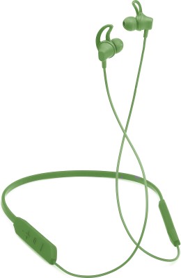 IZWI B235 with ASAP Charge and Upto 40 Hours Playback Bluetooth Neckband Bluetooth Headset(Green, In the Ear)