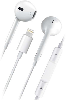 X88 Pro Sweatproof Earbuds for 14/13/12/11 Pro Max Xs/XR/X/7/8 Plus Wired(White, In the Ear)