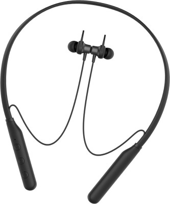 IZWI BT Headphone Neckband Wireless Headset Hi-Fi Earphone for Family Bluetooth Headset(Black, In the Ear)