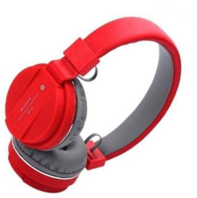 JANROCK S_H12 HD sound headphone Bluetooth(Red, On the Ear)
