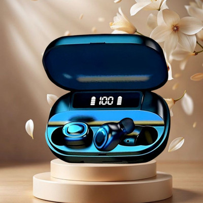 SACRO T2 TWS 5.0 Bluetooth With led Display Earbuds Compatible for All Smartphone G100 Bluetooth(Black, True Wireless)