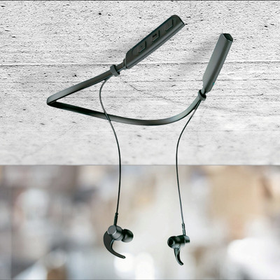 QPG STORE Rokerz 235 Pro Wireless Bluetooth Neckband(0.2340 Bluetooth(Black, In the Ear)