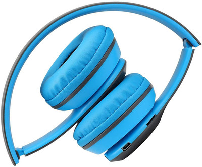 RENTOOR BEST PRICE P47 PORTABLE GAMING SPORTS ULTRA DAYNMIC BEAT SOUND HEADPHONE Bluetooth(Blue, On the Ear)