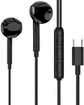 Yildiz BassHeads 100 Wired Earphones with Mic For GooglePixel 5/5A/4/4XL/FOLD/9ProFold Wired(Black, In the Ear)