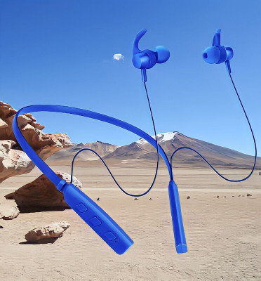 GPQ STORE Rokerz 235 Pro Wireless Bluetooth Neckband(0B.37 Bluetooth(Blue, In the Ear)