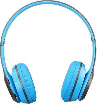 XITARA Wireless Bluetooth Headphone with Mic and FM SD CARD SLOT Bluetooth(Blue, Black, On the Ear)