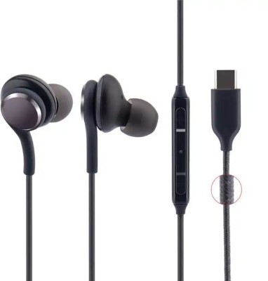 SMART SPHERE Type C Earphones with Mic | Stereo Headset | Enhanced Bass with 8.5 MM Driver Wired Headset(Black, In the Ear)