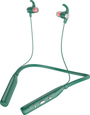 IZWI Sports Hanging Ear Type Neck Small Wireless Bluetooth Headset Gift Bluetooth Headset(Green, In the Ear)