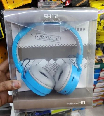 TECHEL SH-12 Wireless Bluetooth Headphone CXZ20 Bluetooth & Wired(Multicolor, On the Ear)
