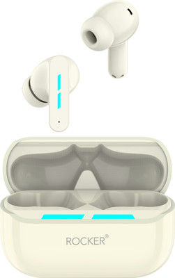 Rocker TWS R-Z400 ENC True Wireless Earbuds HiFi Sound, 130H Standby Everyday Use Bluetooth(Beige, True Wireless)