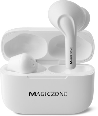 MAGICZONE New 161 Wireless Tws Hd Sound & 40hr Playtime, Dual Pairing 4 Mic ENC, Bluetooth(White, True Wireless)