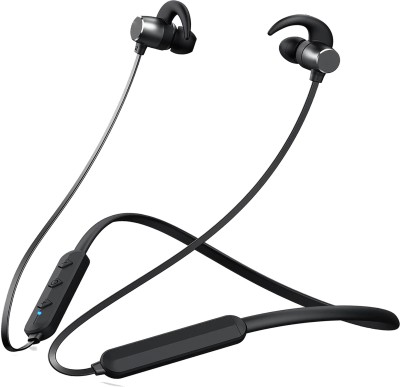 Qeikim Music bluetooth earphone Neckband sport running wireless bluetooth Neckband Bluetooth Gaming(Black, In the Ear)