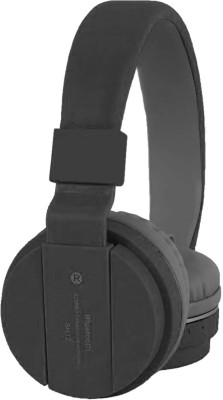 RECTITUDE High Bass SH-12 Bluetooth Headphone With FM and SD Card Slot with Music Controls Bluetooth & Wired Gaming Headset(Black, On the Ear)