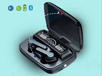 Seashot m19 Bluetooth without Mic Headset Bluetooth(Black, True Wireless)