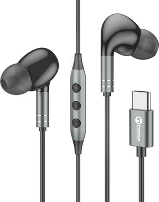 Inbase Type C Earphones with 10 mm Driver, Noise Isolation, Powerful bass, Clear Sound Wired(Black, In the Ear)