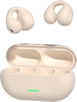 COREGENIX T75 CLIP design Bluetooth TWS Earbuds with ENC & Low latency , 30hrs of Playtime Bluetooth(Light Yellow, True Wireless)