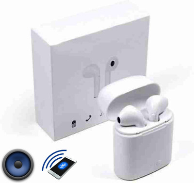 Gadget Master I7S Bluetooth Headphone Twins Sports Earphone With Charging Box Bluetooth H Bluetooth(White, In the Ear)