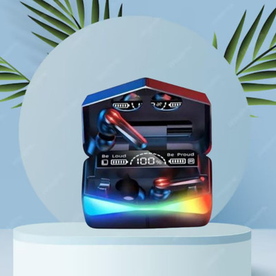 Clairbell Wireless Earbuds TWS Bluetooth 5.1, Touch Control Transparent LED DisplayA419 Bluetooth(Multicolor, True Wireless)