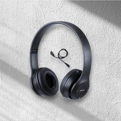 house of common Pro-Level Bluetooth Gaming Headset with Foldable Design and Mic_ZR Bluetooth & Wired(Black, On the Ear)