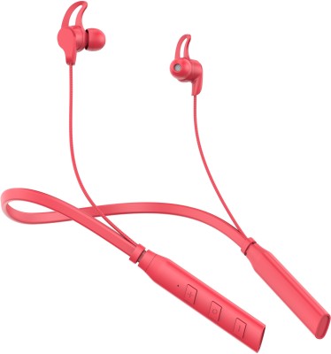 HODOPHILE Bt Prime Neckband Earbuds/TWs/buds 5.1 Earbuds with 48H Playtime, Headphones Bluetooth(Red, In the Ear)