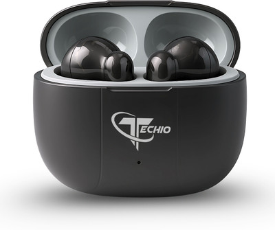 TECHIO LunoBuds Air Earbuds With Noise Isolation Calling Mic Bluetooth(Black, True Wireless)