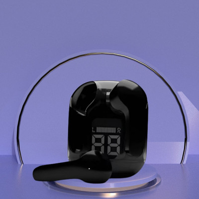 GUGGU Earbuds Max UltraPods Transparent Charging Case With LED Digital Display B410 Bluetooth(Multicolor, In the Ear)