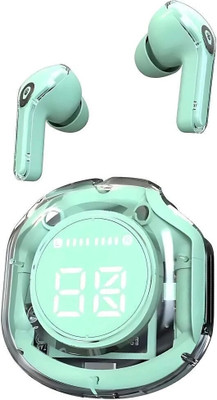 PODJAM Ultrapods Pro Wireless Earbuds with Enhanced Bass & Noise Cancellation Bluetooth(Green, True Wireless)