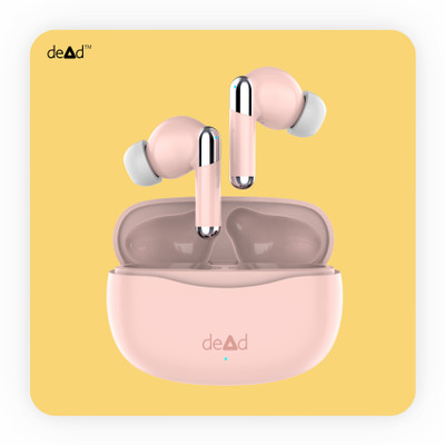 dead budsA with ANC (Cancellation upto 40dB) Bluetooth(Pure Pink, True Wireless)