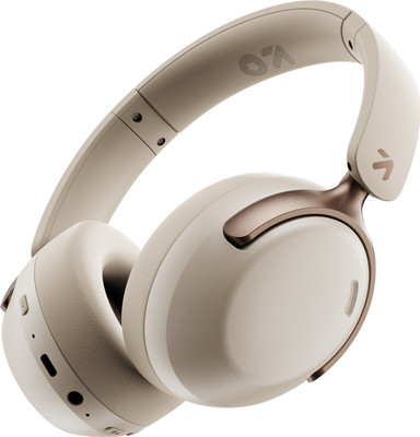 GOBOULT (previously Boult) Soniq 70H Battery, Dual Pairing, ENC Mic, Foldable Design Bluetooth & Wired(White, On the Ear)