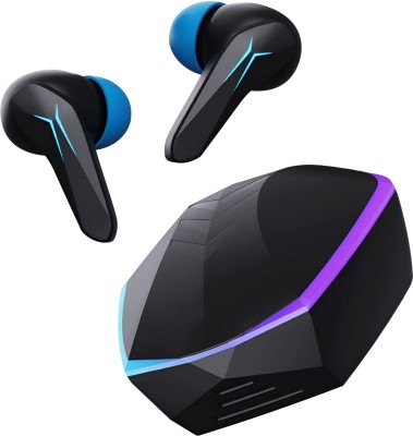 VEHOP 121 Bluetooth Earbud TWS with BT 5.3 Low Latency, 30hr Play & Fast Charging Bluetooth Gaming Headset(Black, True Wireless)