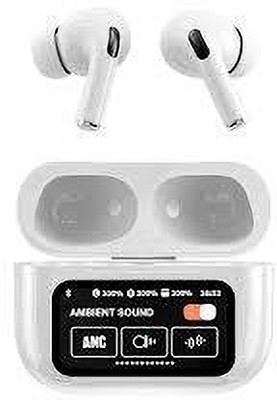 OXILAG Latest 2024 Display Touch screen Earbuds with Advance Features ANC+ENC Wireless Bluetooth(White, True Wireless) OXILAG Latest 2024 Display Touch screen Earbuds with Advance Features ANC+ENC Wireless Bluetooth(White, True Wireless)