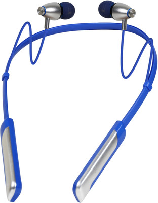 liluns 40 Hours Playing Time Fast Charging Bluetooth Neckband Bluetooth(Blue, In the Ear)