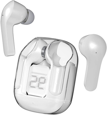 CIHROX Diwali Special - 50Hour Playtime Bluetooth Headphone Earbuds (WhiteA-C4 Bluetooth Gaming(White, Enhanced Sound With Earbuds Case & Cover, True Wireless)