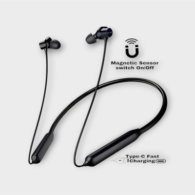TWS Pro Neckband With Upto 48 Hours Playback & Fast Charging Earphone_M8 Bluetooth & Wired(Black, In the Ear)