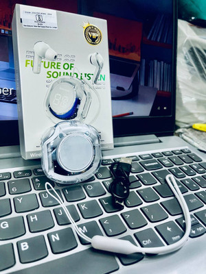 Mid Light New Premium Design Led UltraPods 2 Buds With Charging Case M309 Bluetooth(White, True Wireless)