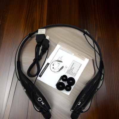 SYARA G64_HBS 730 Wireless Sport Neckband Bluetooth Headphones with Mic Bluetooth Headset(Black, In the Ear)