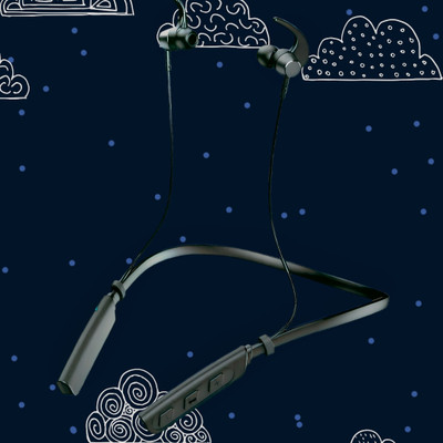 GPQ STORE Rokerz 235 Pro Wireless Bluetooth Neckband(0.2153 Bluetooth(Black, In the Ear)