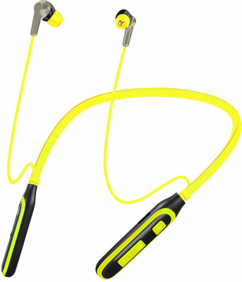 uddo Aries Neckband Powerful Bass Music 150Hours Bluetooth(Yellow, In the Ear)