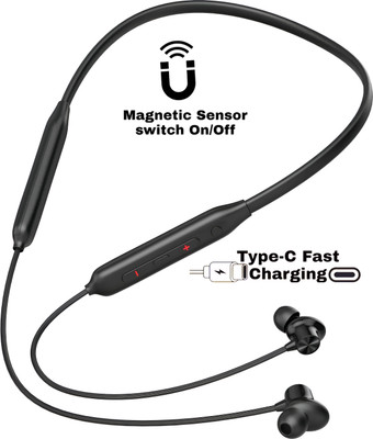 MR.NOBODY 60 Hours Playtime With deep Bass Neckband Headphone Bluetooth N1 Bluetooth(Black, In the Ear)