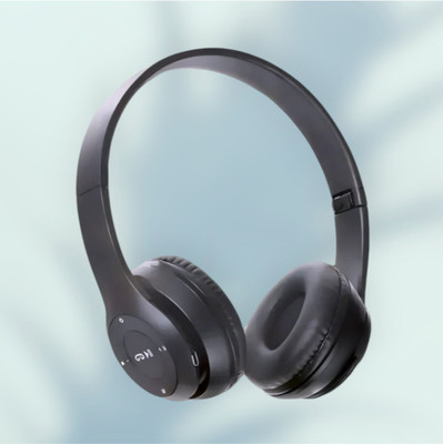 TWS Wireless Over-Ear Headphones for Gaming with Booming Bass Audio_MZ Bluetooth & Wired(Black, On the Ear)
