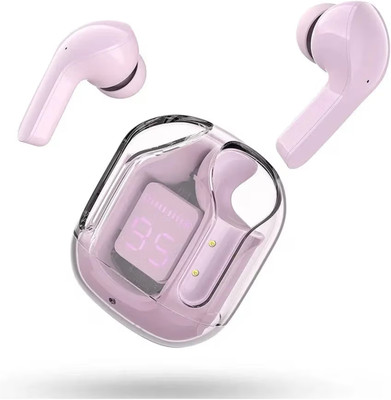 andmore Ultrapods Earbuds, Bluetooth Headphone, ANC & Support Fast Charge AX16 Bluetooth(Pink, True Wireless)