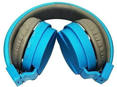 MECKWELL Deep bass bluetooth headphone Bluetooth(Blue, On the Ear)