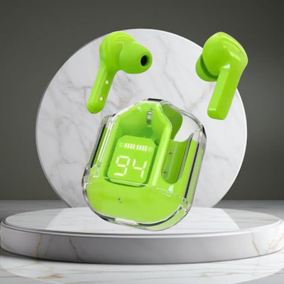 Clairbell Max UltraPods (Wireless Earbuds) Transparent Charging Case, Digital Display W368 Bluetooth(Multicolor, True Wireless)