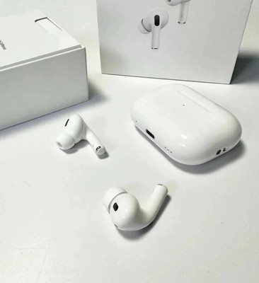 SAIBABA New SZ Airpods Pro 2 (2nd generation) with MagSafe Case (USB-C) Bluetooth(White, True Wireless)