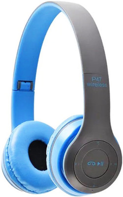 icall BestSound Latest P47 With Mic With 6 Hour Battery Backup Bluetooth(Blue, Black, True Wireless)