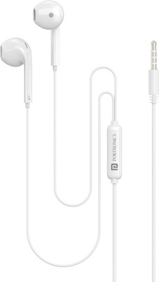 Portronics Conch Beta Wired in Ear Earphones,1.2m Tangle Free Cable, Mic,3.5mm Aux Port Wired Gaming Headset(White, In the Ear)