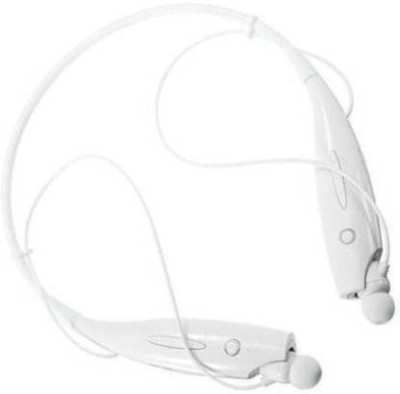 Bhanu HBS-730 bluetooth headphone wireless with mic (white) Bluetooth Headset(White, In the Ear)