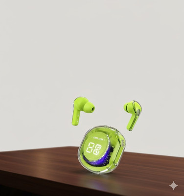 Wingster Ultrapods Pro Wireless Earbuds with Enhanced Bass & Noise Cancellation Bluetooth Bluetooth(Green, True Wireless)