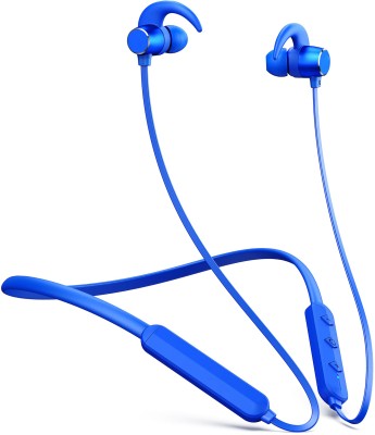 ZTNY New 2024 Prime 48 Hours Playtime Bluetooth Wireless Neckband Headphones Earphone Bluetooth Headset(Blue, In the Ear)
