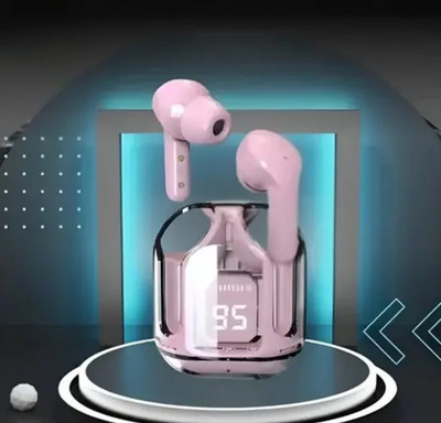 Bilbari TWS T2 Wireless Earbuds with 1500Mah Powerbank. ASAP charge ANC B50 Bluetooth Bluetooth(Pink, True Wireless)